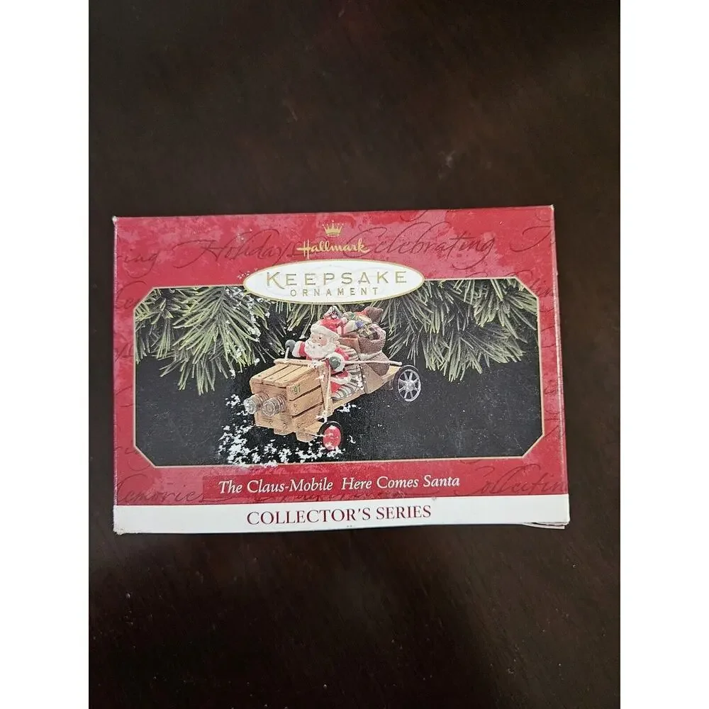 THE CLAUS-MOBILE HERE COMES SANTA 1997 HALLMARK KEEPSAKE ORNAMENT NIB